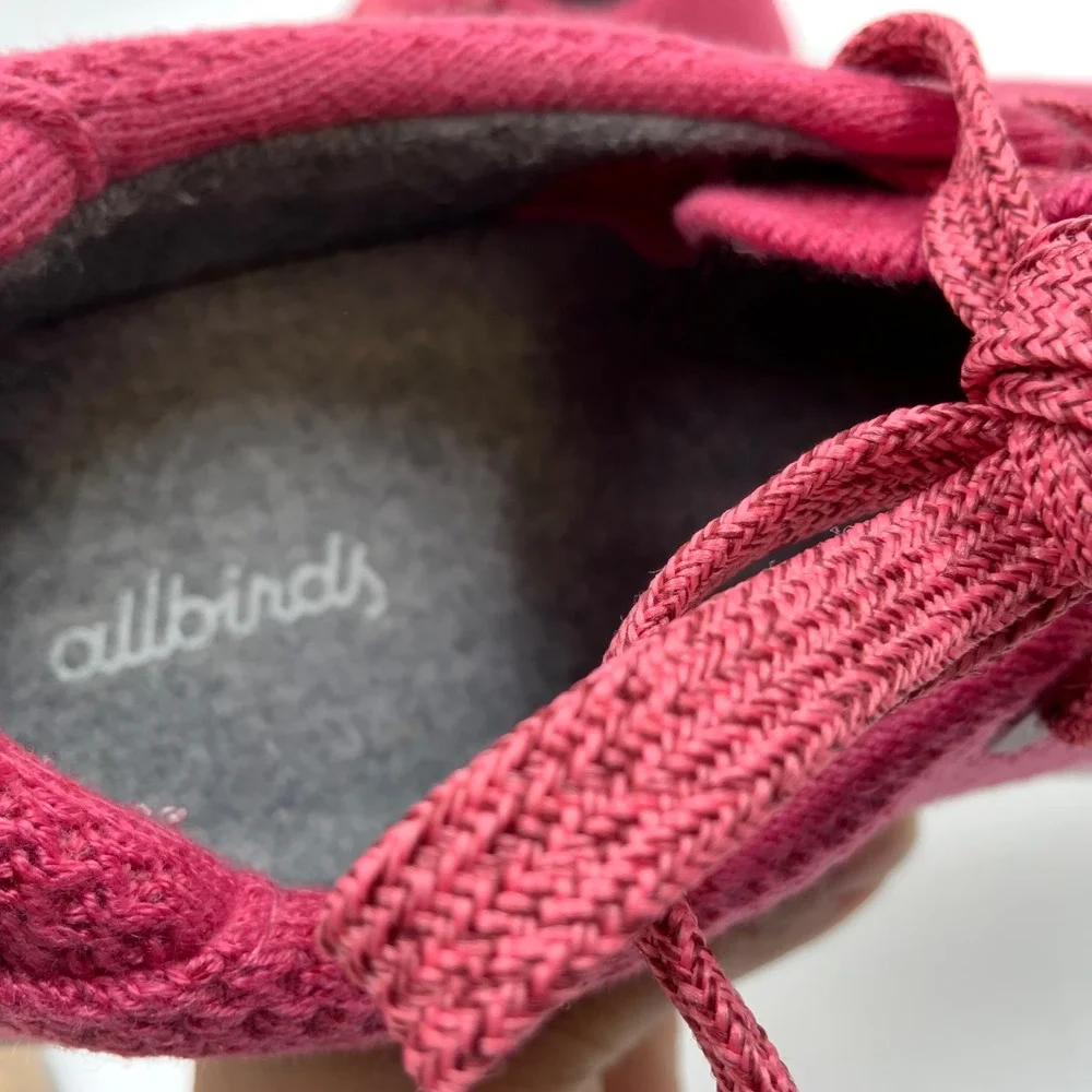 Allbirds Women's Pink‎ Knit Wool Lace Up Sneakers Shoes Size Unknown